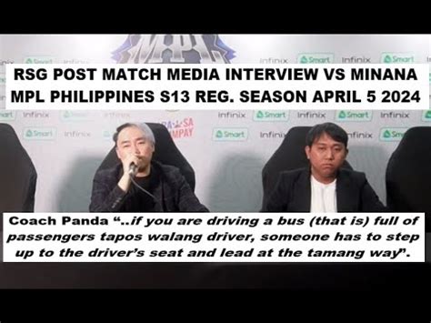 Rsg Post Match Media Interview Vs Mnne Mpl Philippines S Apr