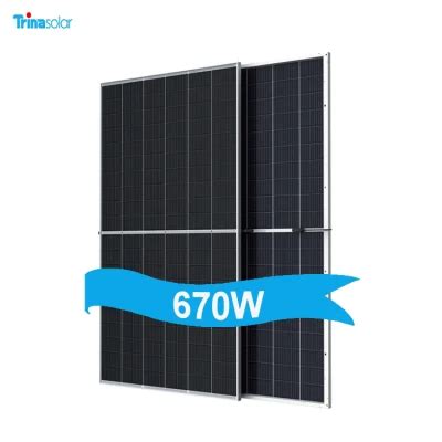 Trina Solar Vertex S PV Mono 670W 650W 655W 660W 132 Half Cells Solar