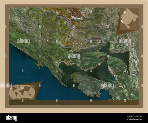 Herceg Novi Municipality Of Montenegro Low Resolution Satellite Map