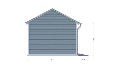 12x14 Gable Storage Shed Plan