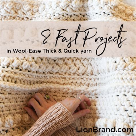 Fast Projects With Wool Ease Thick Quick Lion Brand Notebook