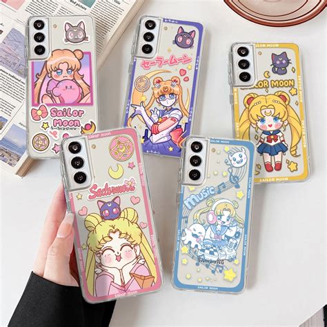 Capa Flexível Em Tpu Sailor Moon Animação Compatível Para Samsung