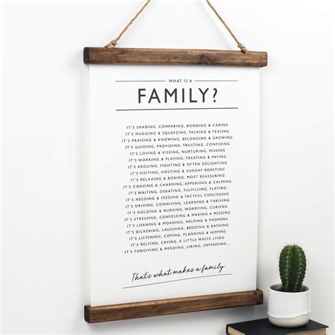 Family Print PDF Print Family Poem What is A Family | Etsy