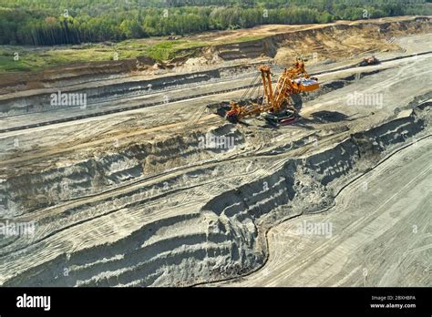 Bucket Wheel Excavator For Surface Mining In A Lignite Quarry Heavy