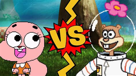 Mugen Anais Watterson Vs Sandy Cheeks The Amazing World Of