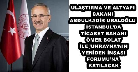 ULAŞTIRMA VE ALTYAPI BAKANI ABDULKADİR URALOĞLU İSTANBULDA TİCARET