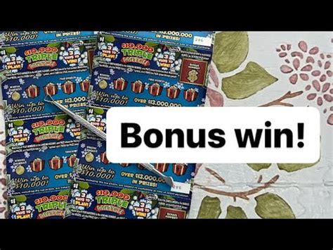 Florida Lottery 10 000 Triple Match Scratch Off Ticket With A Bonus