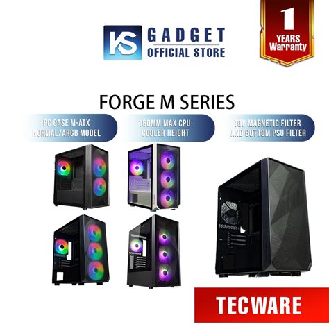 Tecware Forge Series Pc Case M Atx Normalargb Model Forge M Forge