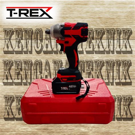 Impact Wrench Torsi 600N M Cordless Brushless Motor Set Kunci Pas T REX