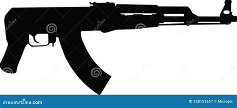 Ak47 Svg Vector Rifle Vector Kalashanikov Cutfile For Cricut And