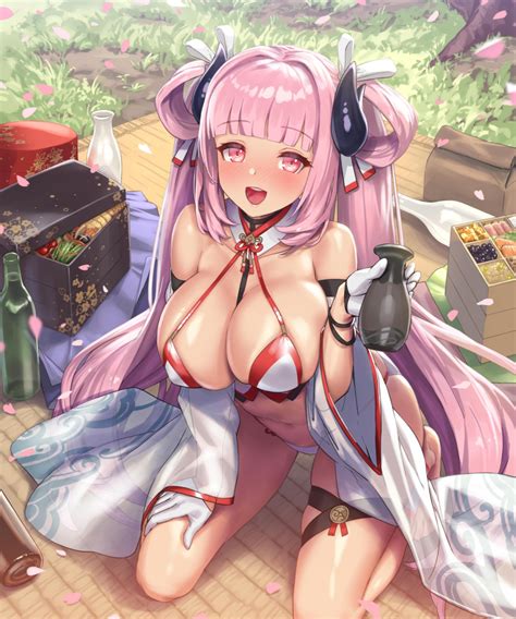 Rule 34 D Bangs Bare Shoulders Barefoot Black Horns Blunt Bangs Bottle Bra Breasts Cherry