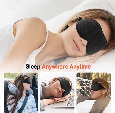 Litbear 3d Contoured Cup Sleep Mask For Side Sleepers Light Blocking