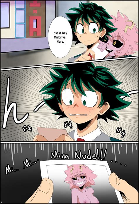 Post 2985014 Comic Izukumidoriya Minaashido Myheroacademia Thehumancopier