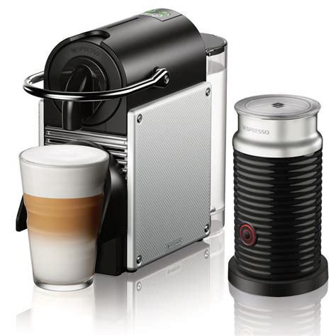 Nespresso Pixie Espresso Machine By Delonghi With Aeroccino Aluminum Whole Latte Love