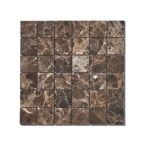 Emperador Brown Cm X Cm Cm X Cm Mosaic Tile