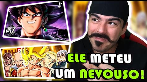 React Meu Plano Dragon Ball Super Goku Black Vibe Animes