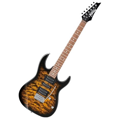 Ibanez GRX70QA SB Guitarra Eléctrica Ambar Transparente Serie GIO RG