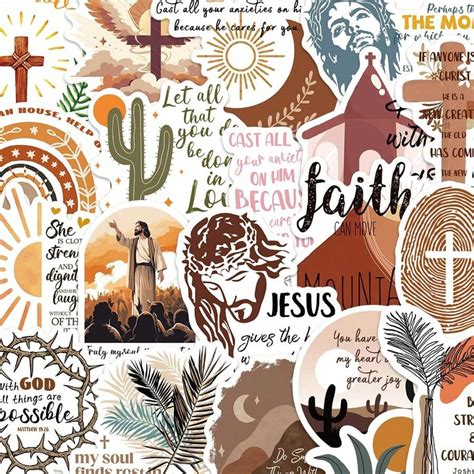 Pcs Inspirational Christian Stickers Bible Verse Faith Stickers