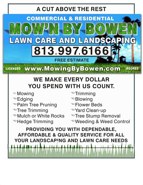 30 Free Lawn Care Flyer Templates [Lawn Mower Flyers] ᐅ TemplateLab