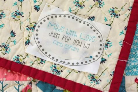 How To Add A Label To A Quilt Diary Of A Quilter Sewing For Your Home