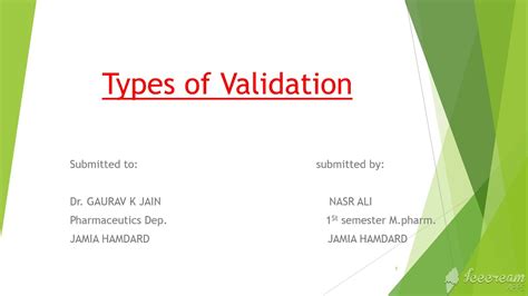 Types Of Validation YouTube