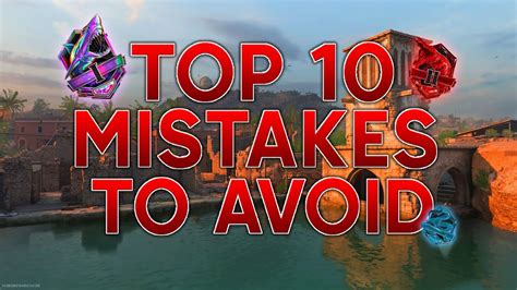 10 MISTAKES To AVOID In MW2 RANKED PLAY To Get To IRIDESCENT CRIMSON