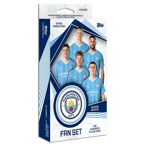 2023 24 TOPPS Manchester City FC Official Fan Set Soccer Cards Collectosk