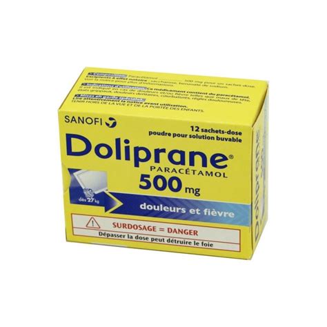 Doliprane Mg Poudre Pour Solution Buvable Sachets Boite De