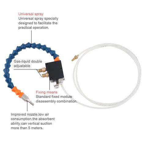 Mist Koelvloeistof Smering Spray System Air Olie Controle Knop 8Mm Air