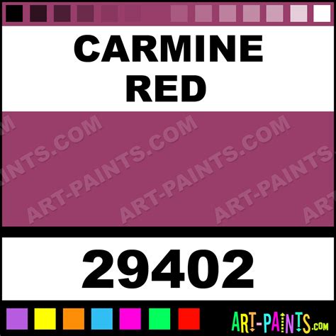 Carmine Red Starter 12 Set Gouache Paints - 29402 - Carmine Red Paint ...