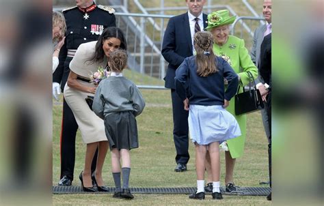 Meghan Markle Makes The Queen Smile During First Joint Appearance