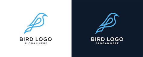 Premium Vector Creative Linear Bird Logo Design