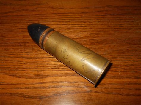 Ww1 French Army 37cm Hotchkiss M1916 Trench Art Round Very Nice