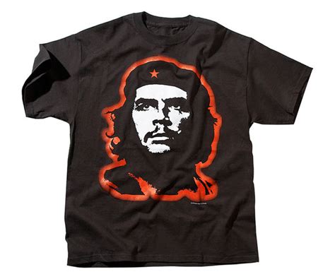 Che Guevara glowing red short sleeve black T-shirt – theCHEstore.com