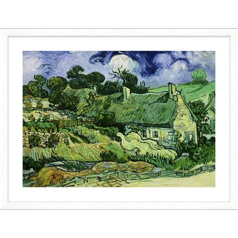 Tableau Sur Toile Vincent Van Gogh Chaumes De Cordeville