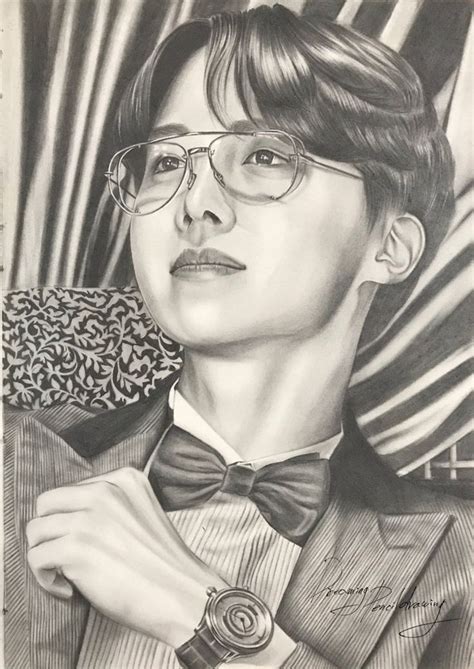 Bts Jhope Pencil Sketch Dreaming Pencildrawing D Pencildrawing