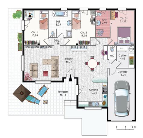 Plan De Maison Villa Bbc Faire Construire Sa Maison