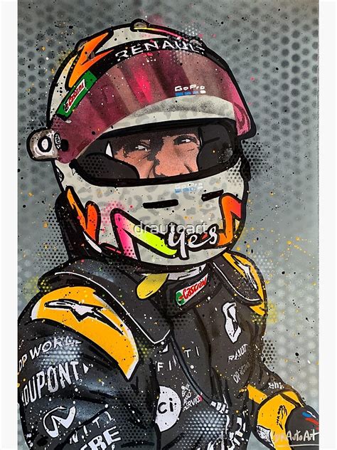 Daniel Ricciardo Podium 2020 Renault F1 Graffiti Painting By