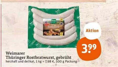 Weimarer Th Ringer Rostbratwurst Gebr Ht Angebot Bei Tegut Prospekte De