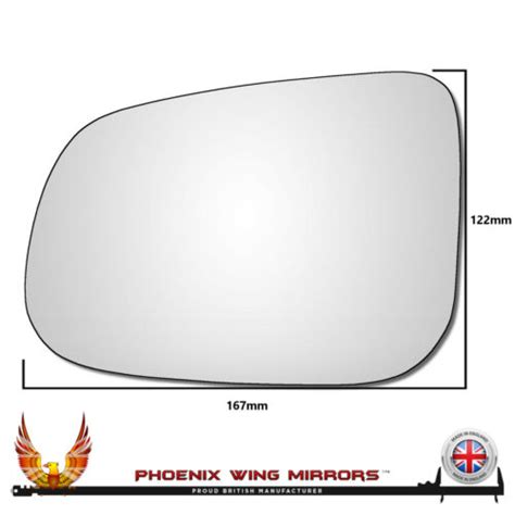 Left Hand Passenger Side Volvo C30 2009 2014 Convex Wing Door Mirror Glass Ebay