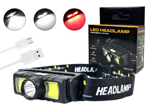 Lanterna De Cabe A Recarreg Vel Led Super Bright Cmik