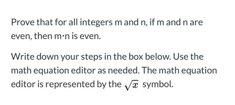 Solved Prove That For All Integers M And N If M And N Are Chegg