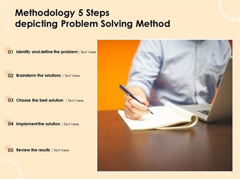 Methodology 5 Steps Depicting Problem Solving Method Presentation