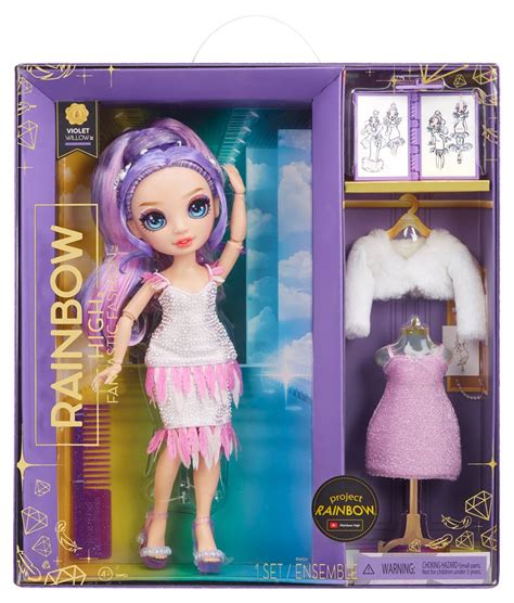 Poup E Rainbow High Fantastic Fashion Doll Violet Poup E Achat