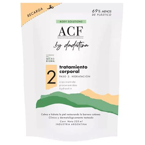 Acf By Dadatina Body Solutions Hidratación Corporal Farmacia Leloir