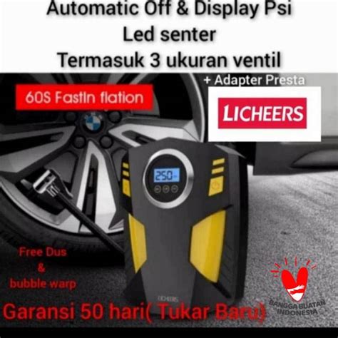 Jual Pompa Ban Mobil V Sepeda Motor Elektrik Portable Serbaguna