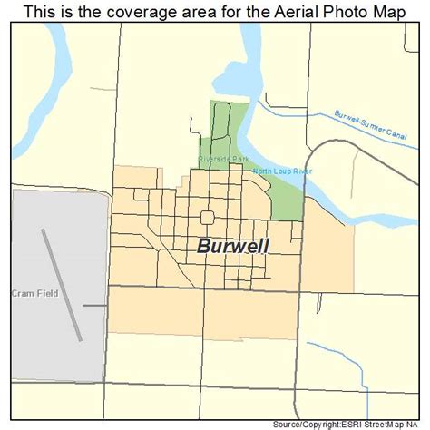 Aerial Photography Map of Burwell, NE Nebraska