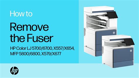 Hp Color Laserjet Enterprise 6700 6800 X654 X677 Removal And Replacement Fuser Hp® Support