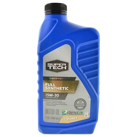 Super Tech Full Synthetic SAE 5W-30 Motor Oil, 1 Quart - Walmart.com