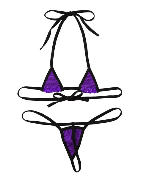 The Smaller The Better Tiny Shiny Bikini Shiny Fashion LALE LOOK